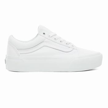 Női Vans Old Skool Platform Cipő VA4902781 Fehér